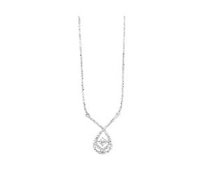 Sterling 1/4ctw diamond fashion pendant