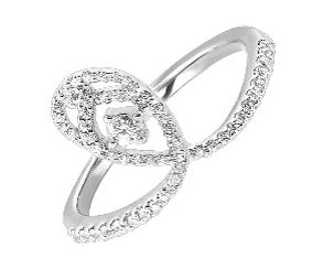 14kw 1/4ctw diamond fashion ring