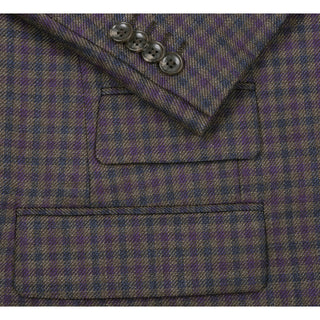 Purple Brown New Slim Fit Wool Sport Coat