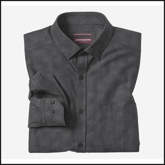 Long-Sleeve Jacquard Shirt