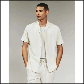 Andros Camp Shirt-Short Sleeve Button Down-That Guy's Secret