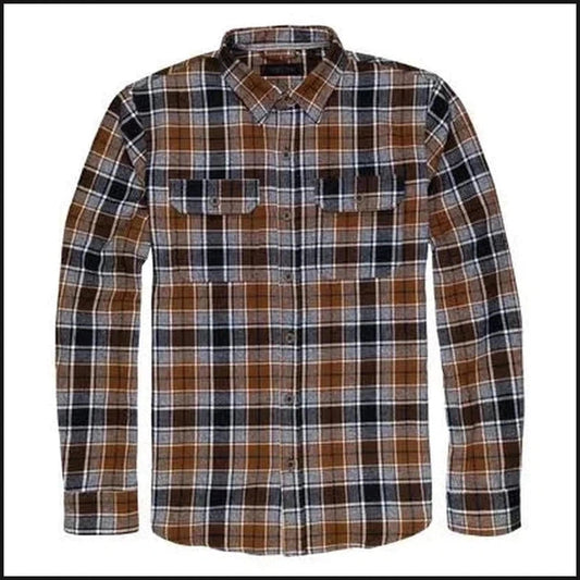 Austin Long Sleeve Flannel-Button Down Shirt-That Guy's Secret