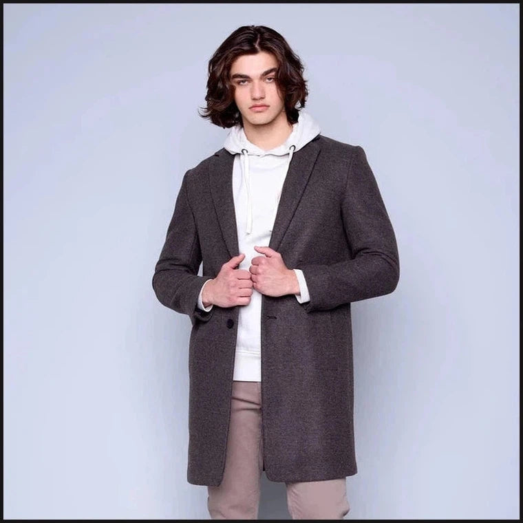 Bark Woven Overcoat-Coats & Jackets-That Guy's Secret