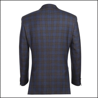 Blue Black Classic Fit Wool Sport Coat