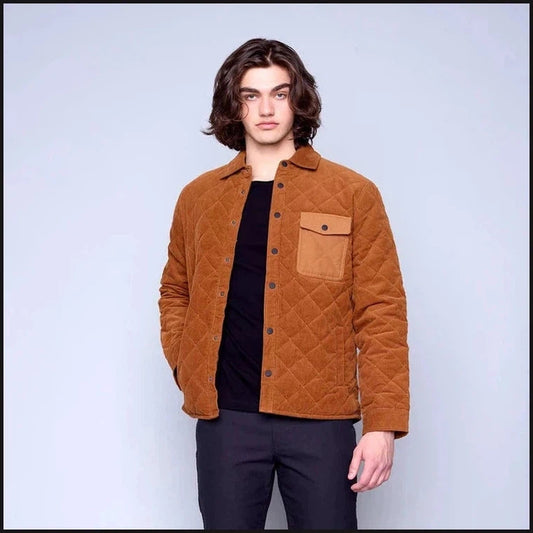 Caramel Corduroy Work Jacket-Coats & Jackets-That Guy's Secret