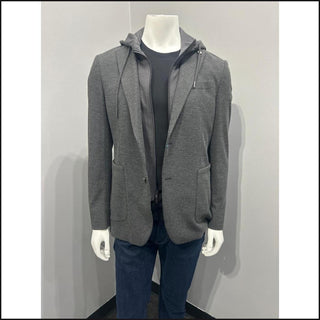 Charcoal Sportscoat with Removable Hood - That Guy's Secret