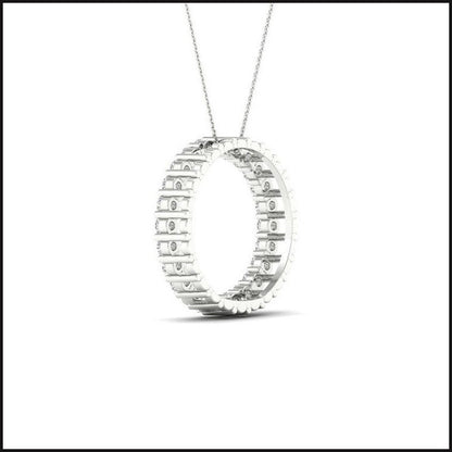 1/2 CTW Diamond Circle Pendant - That Guy's Secret