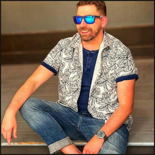 Classic Collar Short Sleeve Shirt-Short Sleeve Button Down-That Guy's Secret