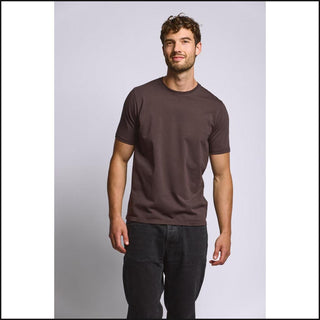 Easy Mondays Crew Neck T-Shirt in Espresso, front
