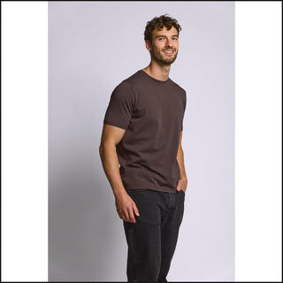 Easy Mondays Crew Neck T-Shirt in Espresso, side
