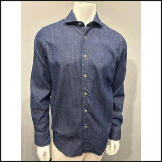 Dark Wash Denim Shirt-Denim Shirt-That Guy's Secret