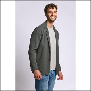 Easy Mondays Everyday Blazer Waffle in Shadow, front