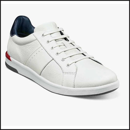 Florsheim White Crossover Lace to Toe Sneaker - That Guy's Secret