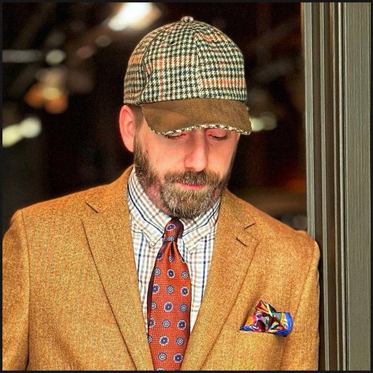 Hounds Tooth Ball Cap - That Guy's Secret
