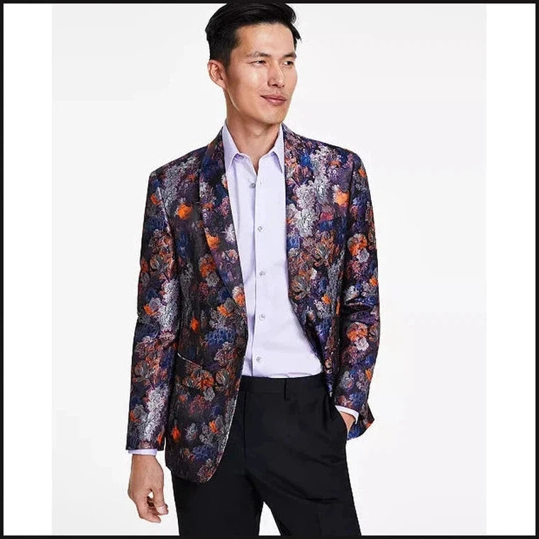 Floral Jacquard Sport Coat