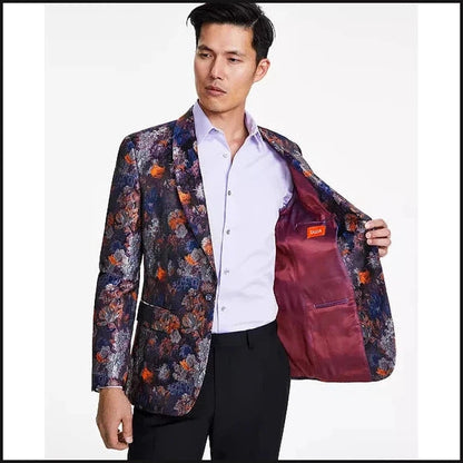 Floral Jacquard Sport Coat