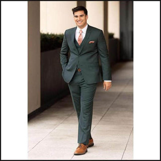 Ike Behar Hunter Green Luka Suit 222-Suits-That Guy's Secret