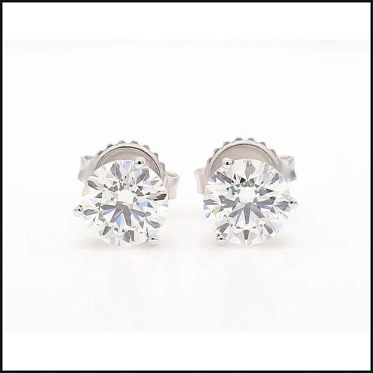 Joseph Asher Starlight Diamond Stud Earrings Set in 14 Karat White Gold-Earrings-That Guy's Secret