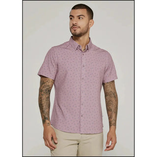 Kairi Seersucker Stretch Short Sleeve Shirt - That Guy's Secret