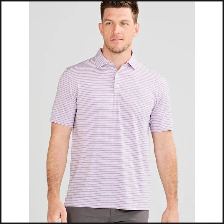 Cloud Lightweight Polo Brookline Stripe