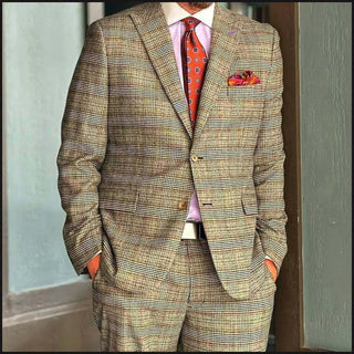 Lambswool Black & White Prince of Wales Suit - That Guy's Secret