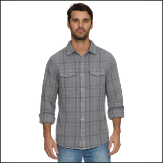 Leighton Frontier Overshirt - Grey Combo