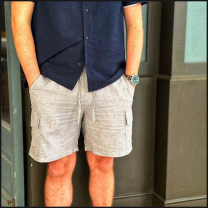 Linen Cargo Short-Shorts-That Guy's Secret