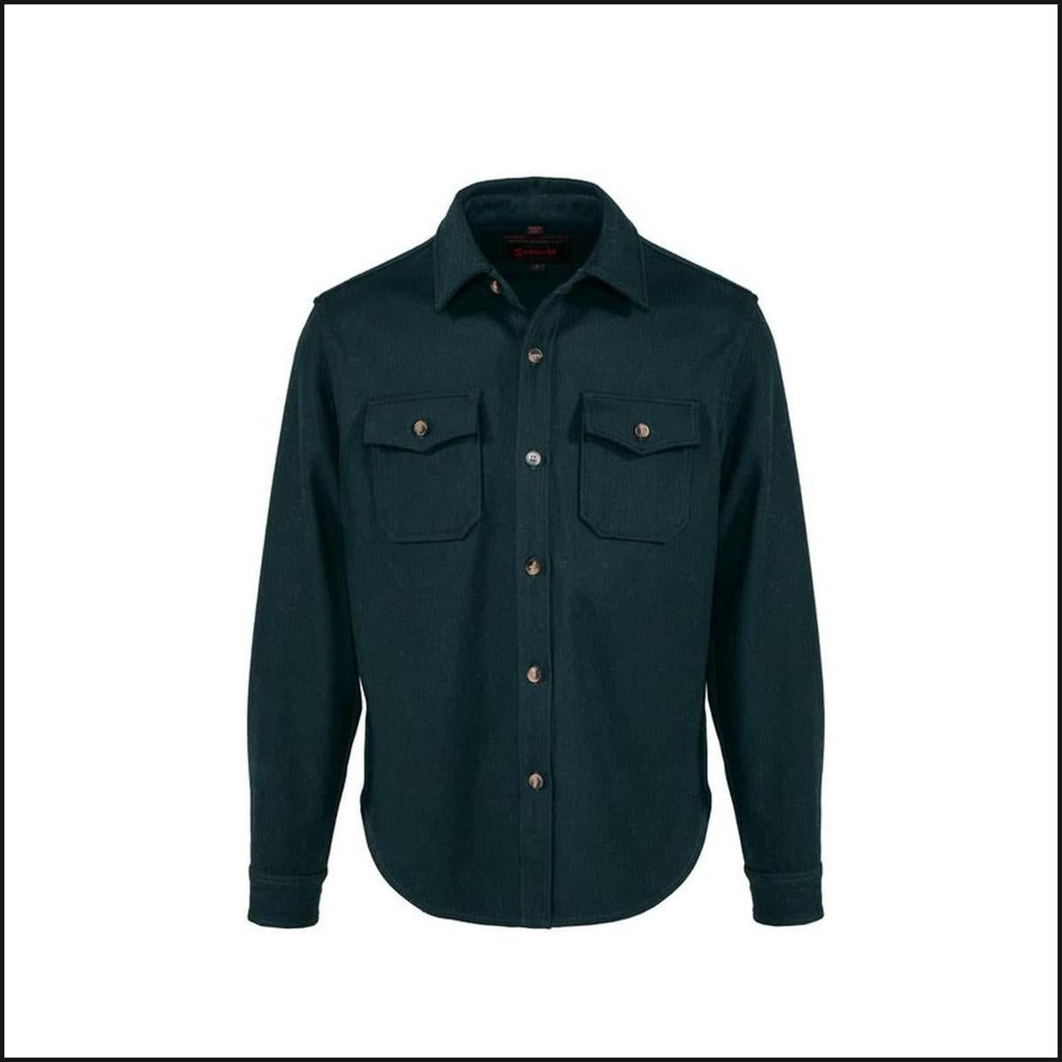 Men's CPO Wool Shirt-Shirts & Tops-That Guy's Secret