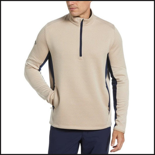 Textured 1/4 Zip Golf Pullover