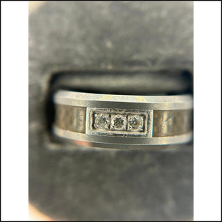 Men's Tungsten Carbide 3 Stone Ring-Ring-That Guy's Secret