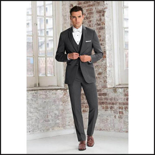 Michael Kors Steel Grey Sterling Wedding Suit 392-Tuxedo Rental-That Guy's Secret