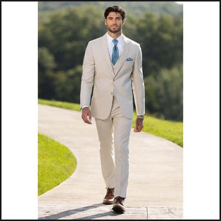 Michael Kors Tan Performance Stretch Wedding Suit 272-Tuxedo Rental-That Guy's Secret