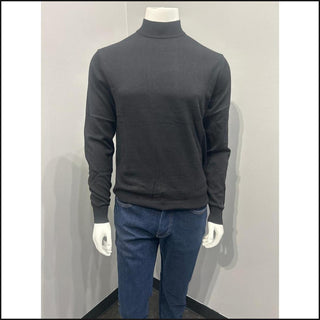 Mock Neck Flat Knit Sweater-Mock Neck-That Guy's Secret