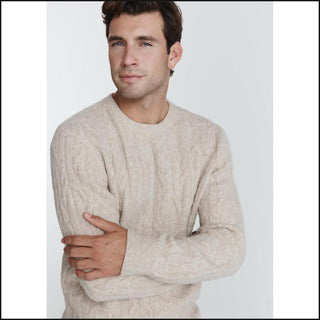 Norwood Cable Knit Sweater - Oatmeal - That Guy's Secret