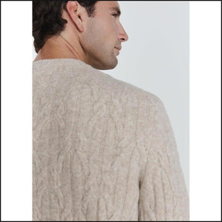 Norwood Cable Knit Sweater - Oatmeal - That Guy's Secret