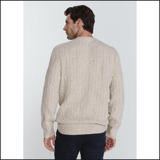 Norwood Cable Knit Sweater - Oatmeal - That Guy's Secret
