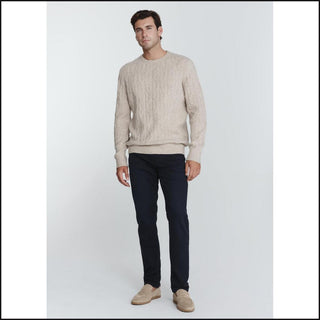 Norwood Cable Knit Sweater - Oatmeal - That Guy's Secret