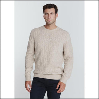 Norwood Cable Knit Sweater - Oatmeal - That Guy's Secret