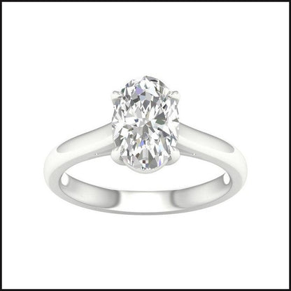 2 Ct Oval Diamond Solitaire Ring - That Guy's Secret