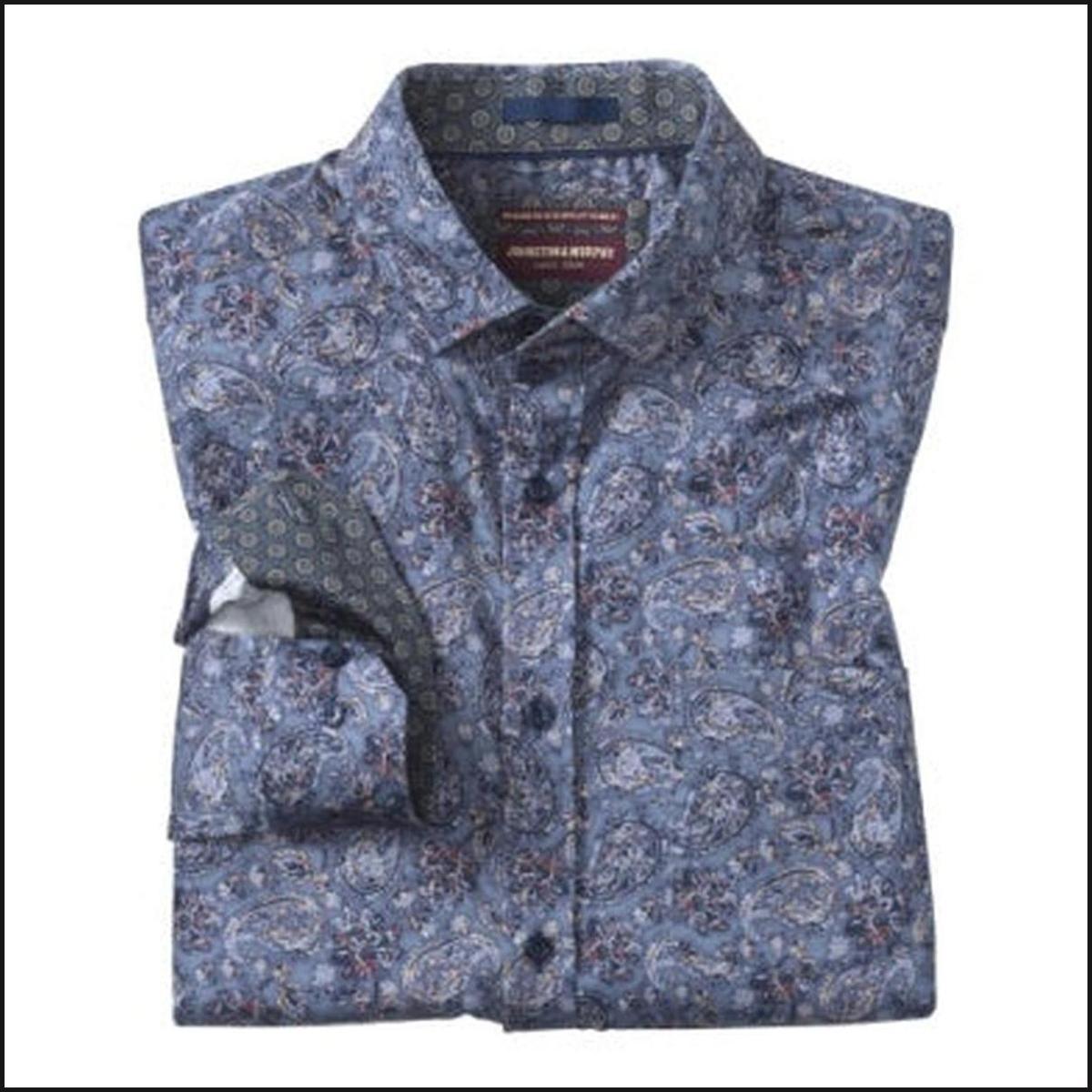 PRINTED COTTON SHIRT-Button-Down Shirt-That Guy's Secret