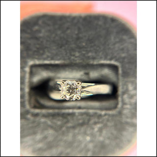 Platinum Diamond Ring Special Hexagon Cut Ring .50ctw-Ring-That Guy's Secret