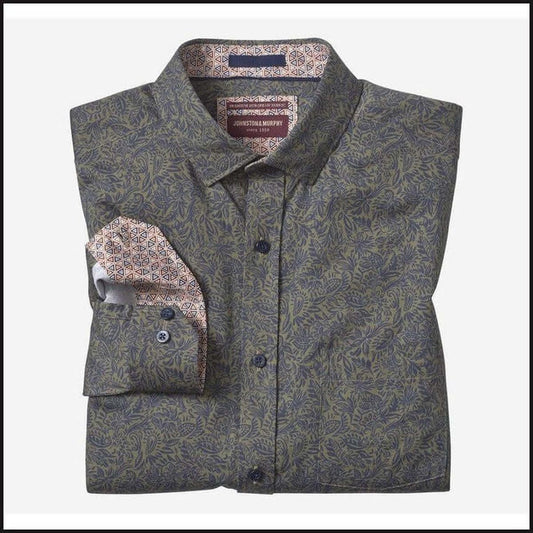 Printed Cotton Shirt-Button Down Shirt-That Guy's Secret