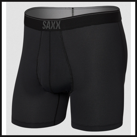 Quest Quick Dry Mesh Boxer Brief - Black II-Underwear-That Guy's Secret
