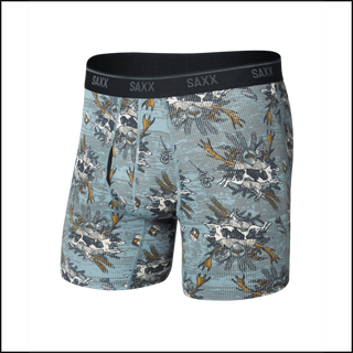Quest Quick Dry Mesh Boxer Brief - Hunting Lodge-Silver Pine