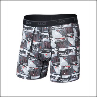 Quest Quick Dry Mesh Boxer Brief - Winter Trek-Black