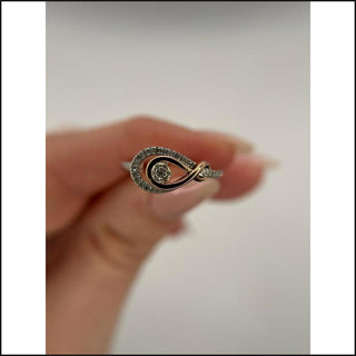 Rose-Plated Silver 1/6 CTW Diamond Ring - That Guy's Secret