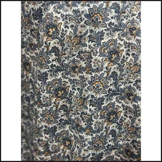 Rust Floral Paisley Print Button Down-Button Down Shirt-That Guy's Secret
