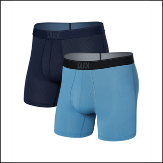 Saxx Quest Boxer Briefs 2 Pack - Maritime & Slate