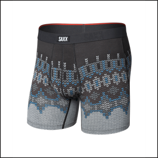 Saxx Vibe Xtra - Shetland Stripe-Dark Grey