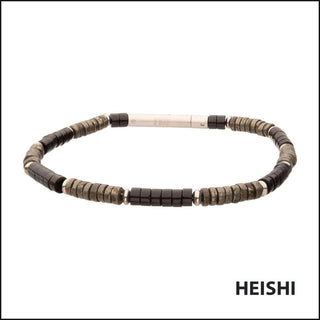 Shadow Wolf Heishi Bead Bracelet